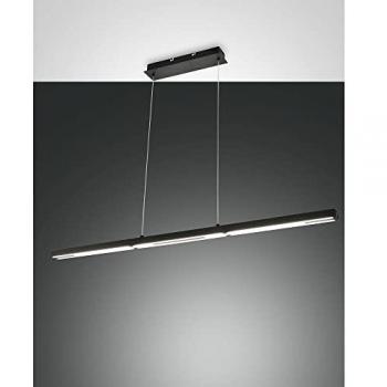 Fabas Luce LING LED Pendelleuchte 1x32W Downlight & 1x8W Uplight, dimmbar, schwarz, 3000K