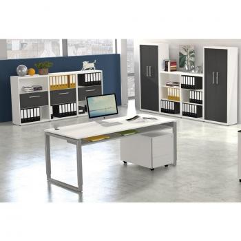 Kerkmann Schreibtisch Architekt 160x80x75cm, Bügelgestell in Weiß