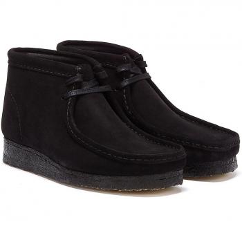 Clarks Originals Wallabee Suede Herren-Stiefel Schwarz