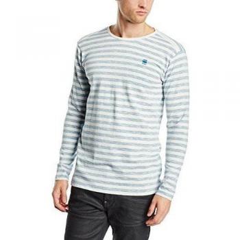 G-STAR Phaen stripe r t l/s-Camiseta Hombre Blanco