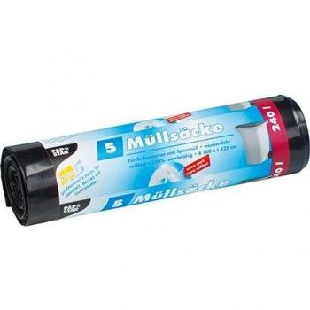 Müllsäcke, 240 l, 125 cm x 100 cm, schwarz, LDPE