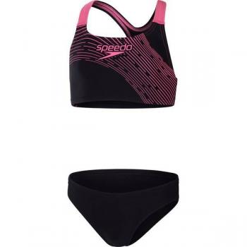 Speedo Medley Logo Bustier-Bikini für Kinder