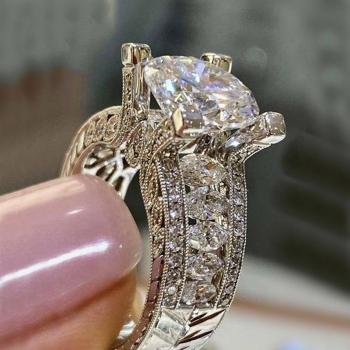 Anillo de Lujo Huitan con Circonia Cúbica para Mujer