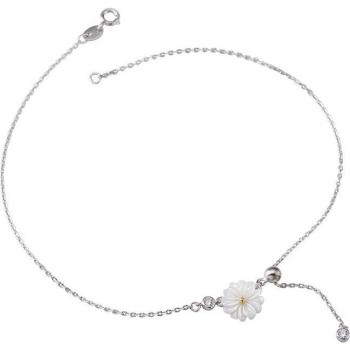 Bracelets de cheville en argent Sterling 925 Daisy pour fête