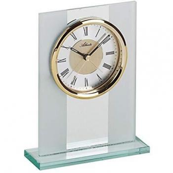 Tischzeitgold Atlanta – 3027/9 mit massivem Glasgehäuse und Weckfunktion