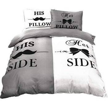 King Size Set 3 Pezzi Her Side His Side