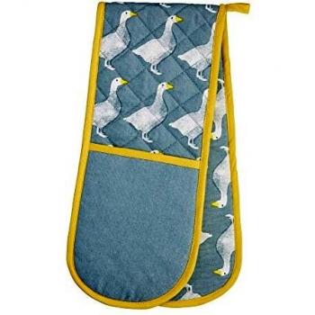 KitchenCraft 100% Cotton Goose Double Oven Gloves