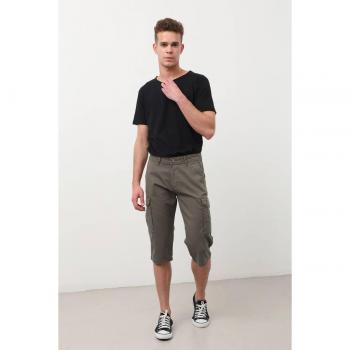 Men’s Khaki Cargo Capri with Front Pocket – Madrid