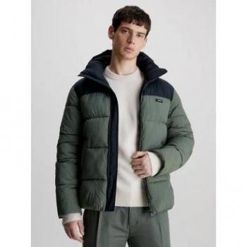 Calvin Klein Daunenjacke Crinkle K10K112227 Grün Regular Fit