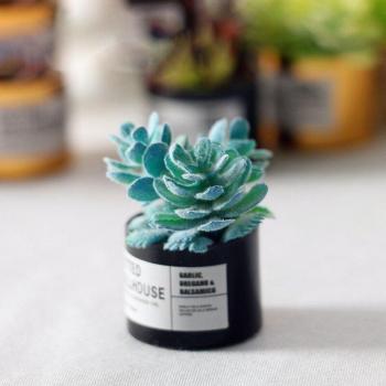 Simulation Mini Tree Potted Plant for 1:12 Dollhouse Decoration (21x30mm)