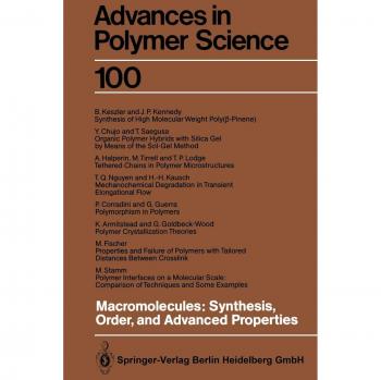 Macromolecules: Synthesis, Order and Advanced Properties (Advances in Polymer Science, 100, Band 100)