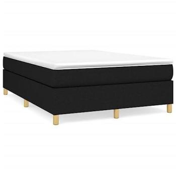 Box Spring Double Bed Frame – Black, Fabric, VidaXL