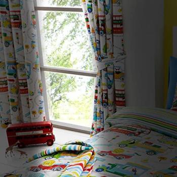 Zoo Safari Pencil Pleat Blinds – Fully Lined, Blackout, White, 167 × 183 cm