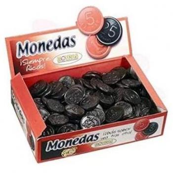 KREMTIK Monedas de Regaliz Negro 200 Uds