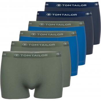 TOM TAILOR Boxershorts 6er-Pack, Hip Pants, dunkelblau und khaki
