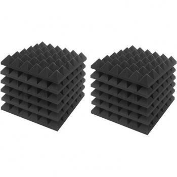 Panneau acoustique en mousse isolant noir 30x30x5cm