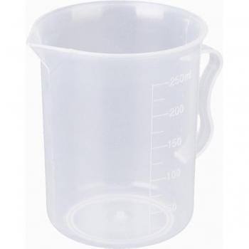 Kunststoff‑Messbecher 250 ml, transparent – mit Griff