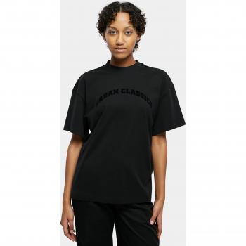 Urban Classics Ladies Oversized Flock Tee T-Shirt schwarz