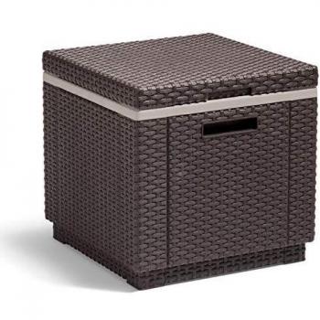 (TG. 41x41x41 cm) Allibert 201310 Ice Cube, Sgabello Frigorifero in plastica, Co