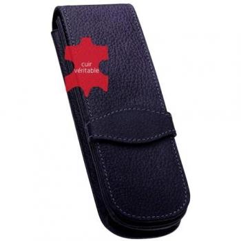 Étui à stylos tendance en cuir