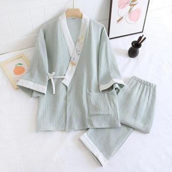 Pijamas Sueltas Kimono para Otoño Mujer