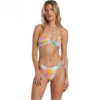 Slip Bikini Billabong Warm Waves Donna Rosso Arancio Blu L