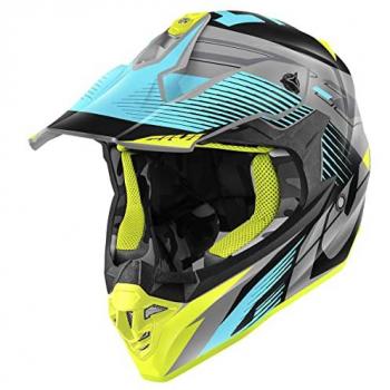 Casco motocross givi 60.1 fresh azzurro nero titanio