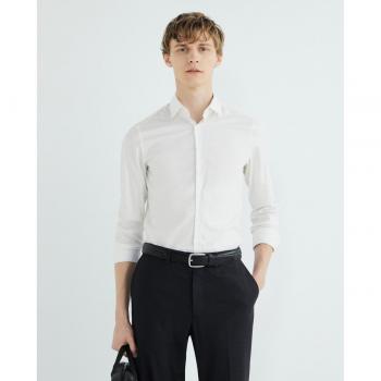 Calvin Klein Slim Fit Herrenhemd Weiß K10K112305 Größe 43