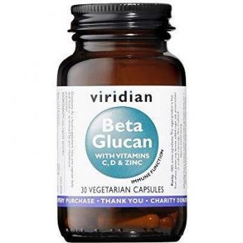 BetaGluc & V+C+D3+Zinc Viridian 250 mg – 30 caps vegetali