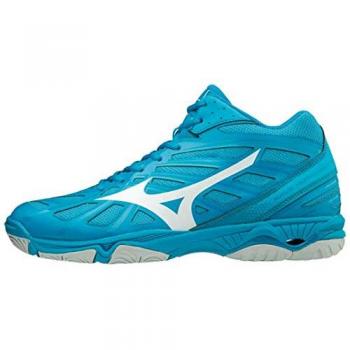 Mizuno Wave Hurricane 3 Mid Herren Sneaker, Blau (41 EU)