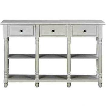 Mesa Consola vidaXL MDF Blanca 120x30x76 cm