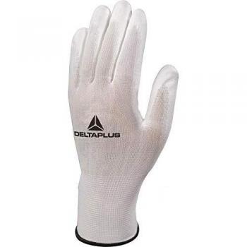 Gants Tricot Paume PU Delta Plus Blanc 8