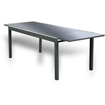 Table de jardin en verre HOME DELUXE SOL