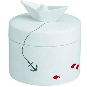 Räder Wohnzubehör GmbH Porzellangeschichten Dekodose, Weiß, D 11 cm H 8 cm