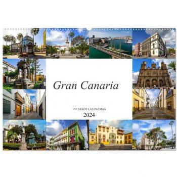 Wandkalender 2024 Las Palmas Gran Canaria DIN A2 quer