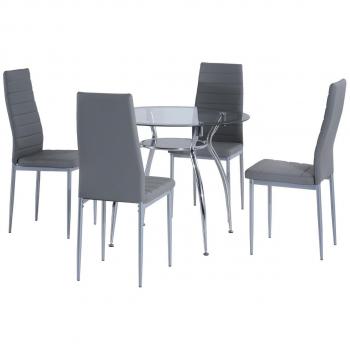 HOMCOM 5-Piece Dining Room Furniture Set