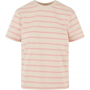 Urban Classics Ladies Striped Boxy Top – Pink/Creme – Größe S
