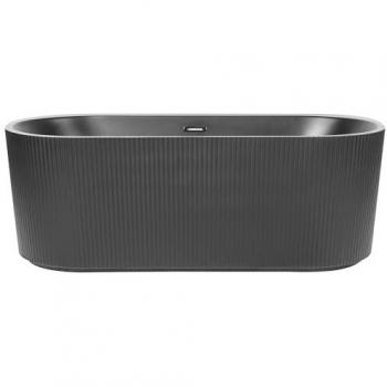 Vasca da Bagno Freestanding Nero Opaco 170 x 80 cm