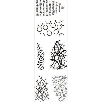 Faltblumen Papierstempel Design