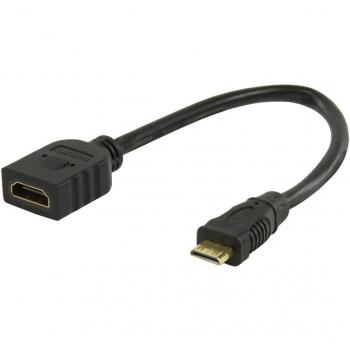 Câble Mini HDMI Valueline Noir 20 cm