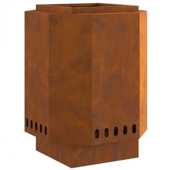 No-Smoke Ember Box 38x38x51 cm Weathering Steel