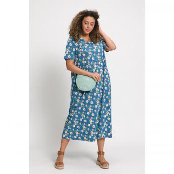 Ulla Popken Abito jersey donna blu 48/50