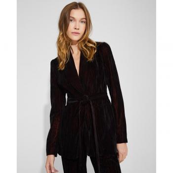 Blazer de mujer con hombreras y cinturón