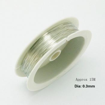 DIY Jewelry Beading Wire 0.4mm-0.8mm 2.5-8M Gold Silver Plated