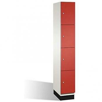 Armadietto a scomparti cambio con porte in acciaio