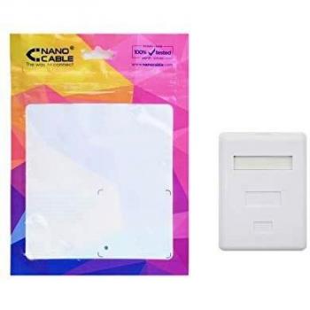 Nanocable Surface Rosetta RJ45 Cat. 5e con 1 Socket of Connection UTP, White