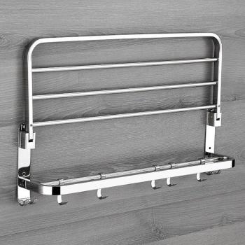 Polished Stainless Steel Bath Towel Shelf