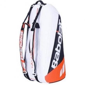 Babolat Pure Strike Racquet Holder x6 Tennis Bag White/Black/Red