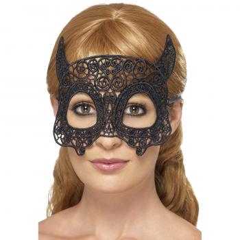 Maschera di pizzo per diavolo in stile gotico