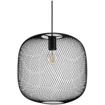 Lampada a sospensione NET SP1 D34 NERO con struttura in filo metallico, 1 luce E27, potenza 42w